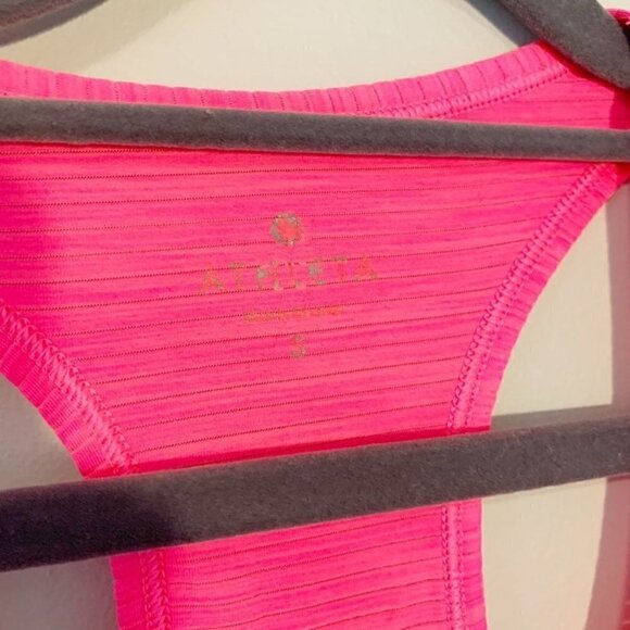 5/$25 Athleta pink racerback sleeveless workout running yoga tank top - Small - Picture 3 of 9